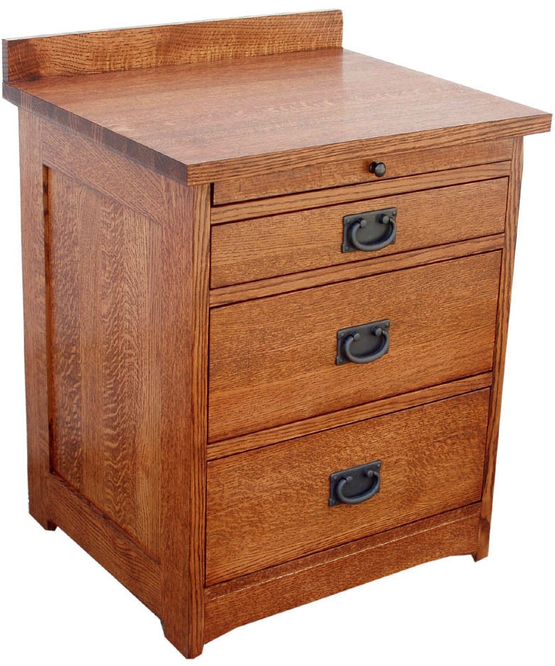Trend Manor Bedroom Mission Solid Wood 3 Drawer Nightstand 328512